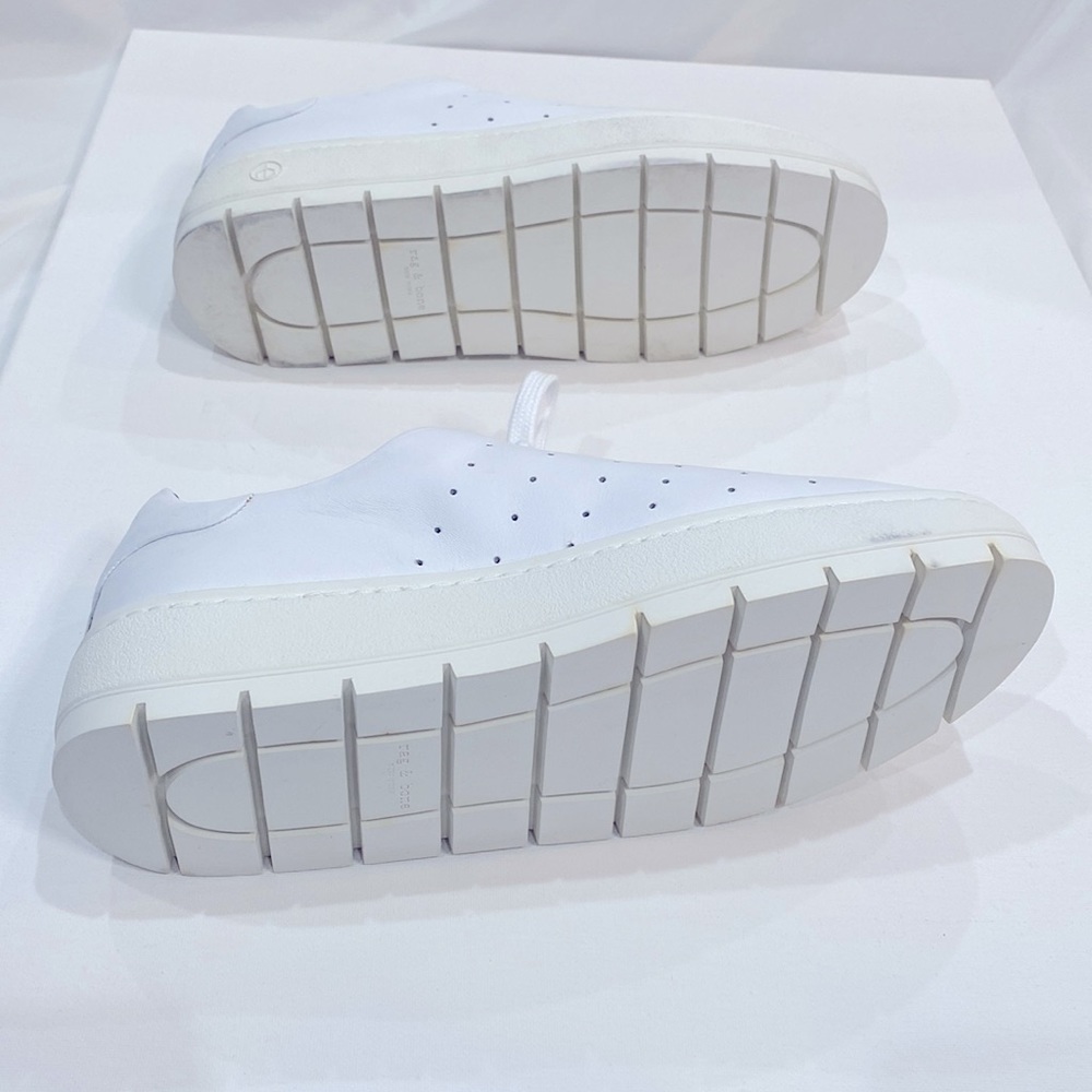 rag & bone Classic White Lace-Up Sneakers - Picture 8 of 15